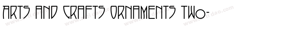 Arts and Crafts Ornaments Two字体转换